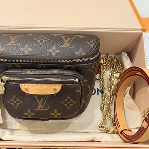Louis Vuitton Dark Brown Monogram Crossbody Bag